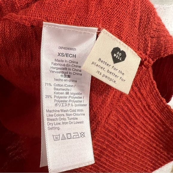 Madewell Bradley Cardigan Long Sleeve Sweater in Thai Chili Size XS - Picture 11 of 11